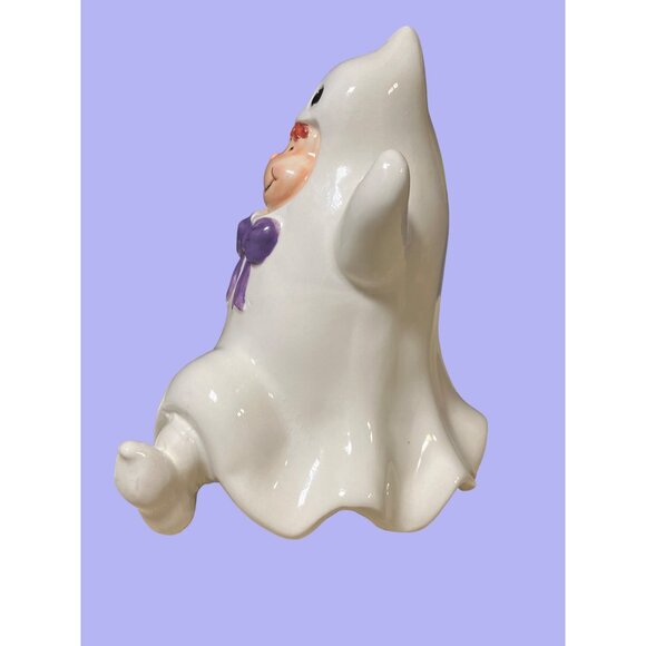 Halloween Decor Child Dressed as Ghost Figurine - Picture 6 of 11